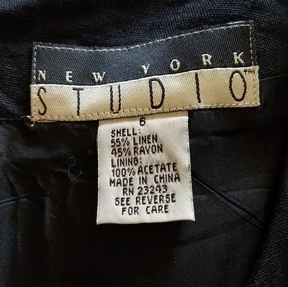 Vintage Belted Linen-Blend Side Button Midi Dress - Picture 6 of 7